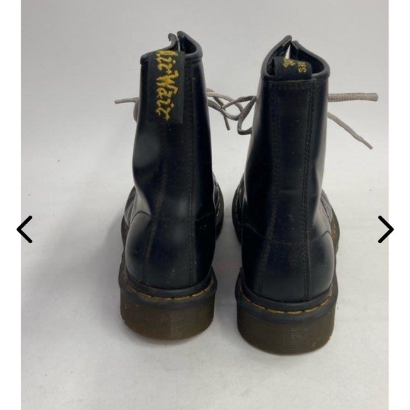 Black Leather Lace-Up Boots - Picture 2 of 5